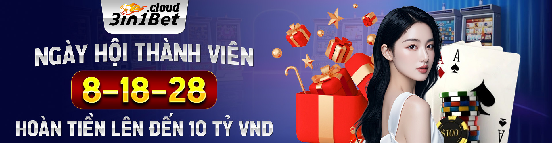 3IN1BET - Trang Chủ 3IN1BET.COM Đăng Ký Rep Đẳng Cấp Mới Nhất 2025 9 NGÀY HỘI THÀNH VIÊN 8-18-28 - HOÀN TIỀN LÊN ĐẾN 10 TỶ VND (1)