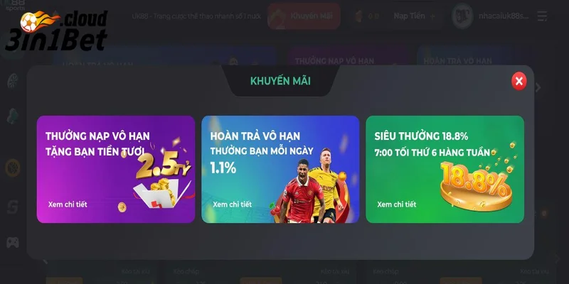 Khuyến Mãi 3IN1BET - Tìm Kiếm Cơ Hội Đổi Đời Trong Nháy Mắt 3 Bí quyết tận dụng khuyến mãi 3IN1BET hiệu quả